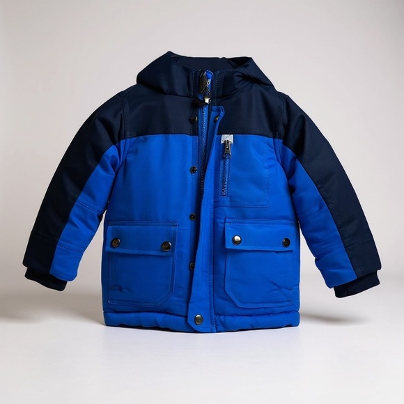 Outdoor Kids Blue & Navy Winter Jacket | Size 2T - Picture 1 of 11